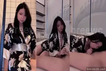 Cewek pijat nakal pakai kimono bikin nagih