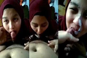Ukhti Jilbab Sepong Kontol Sampe Crot Muka Basah